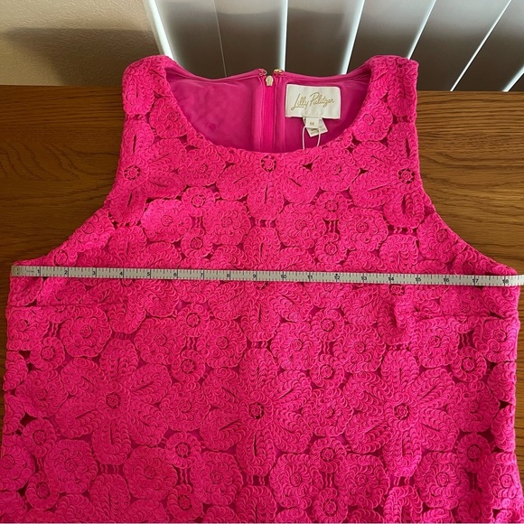 Lilly Pulitzer Marquette Crochet Shift Dress Size M - Picture 10 of 15
